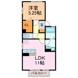 プレジオBの物件間取画像